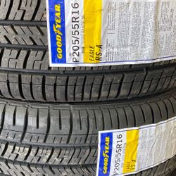 16” 205/55R16 good year RSA 4 new tires