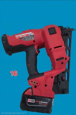 Finish nailer and batery