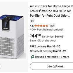 Air purifier $25