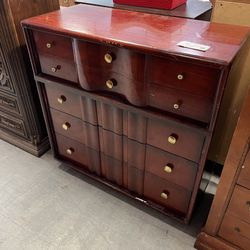 Vintage Mahogany Wood Dresser Kent Coffey (in Store) 1940s 