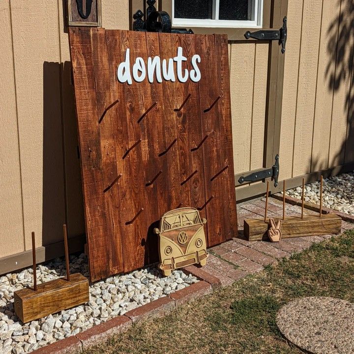 Donut Wall And Donut Stands