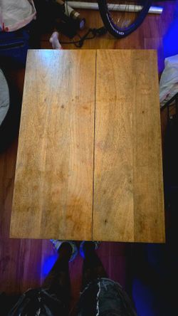 Mid-Century Mango Wood Storage Coffee Table – Pop Open Top