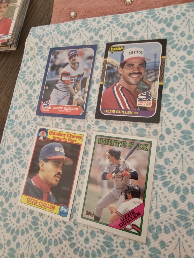 Ozzie Guillen Chicago White Sox Baseball Cards Lot