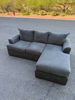 Grey 3 seater L-Couch