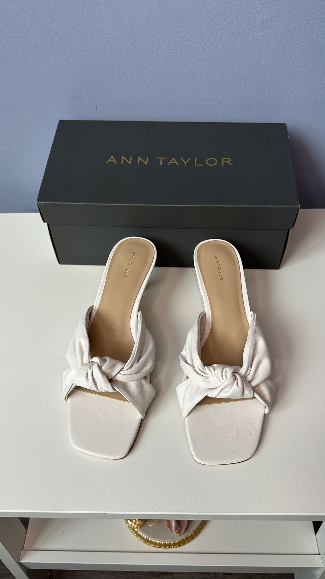 White Leather Sandals (SAVE $100!!)