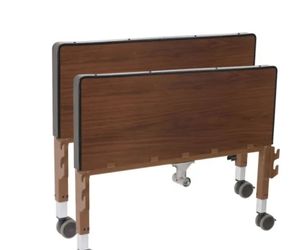 Folding Mobile hospital bed, recovery bed with wheels