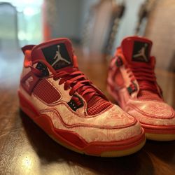JORDAN RETRO 4  “SINGELS DAY & BLACK GUM”