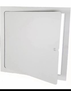 White Metal Wall Access Panel with Lock