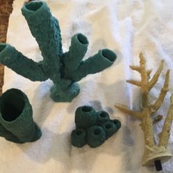 4pc Set Of Coral For Aquriums