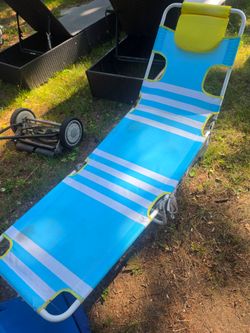 Beach lounge chair the price is firm.