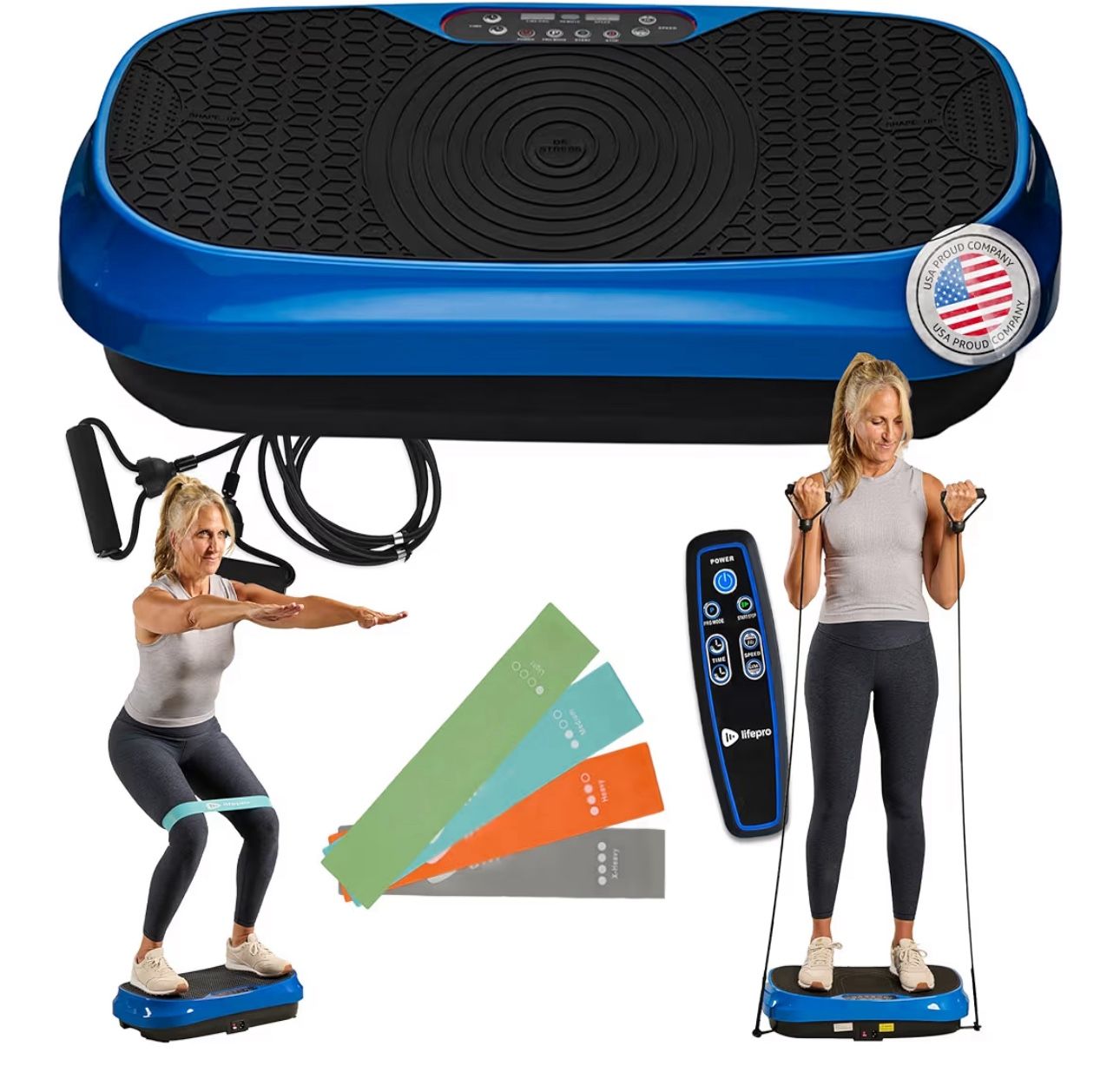 Lifepro Waver Mini Vibration Plate for Lymphatic Drainage – Whole Body Vibrating Platform Exercise Machine for Muscle Toning & Recovery with Remote & 