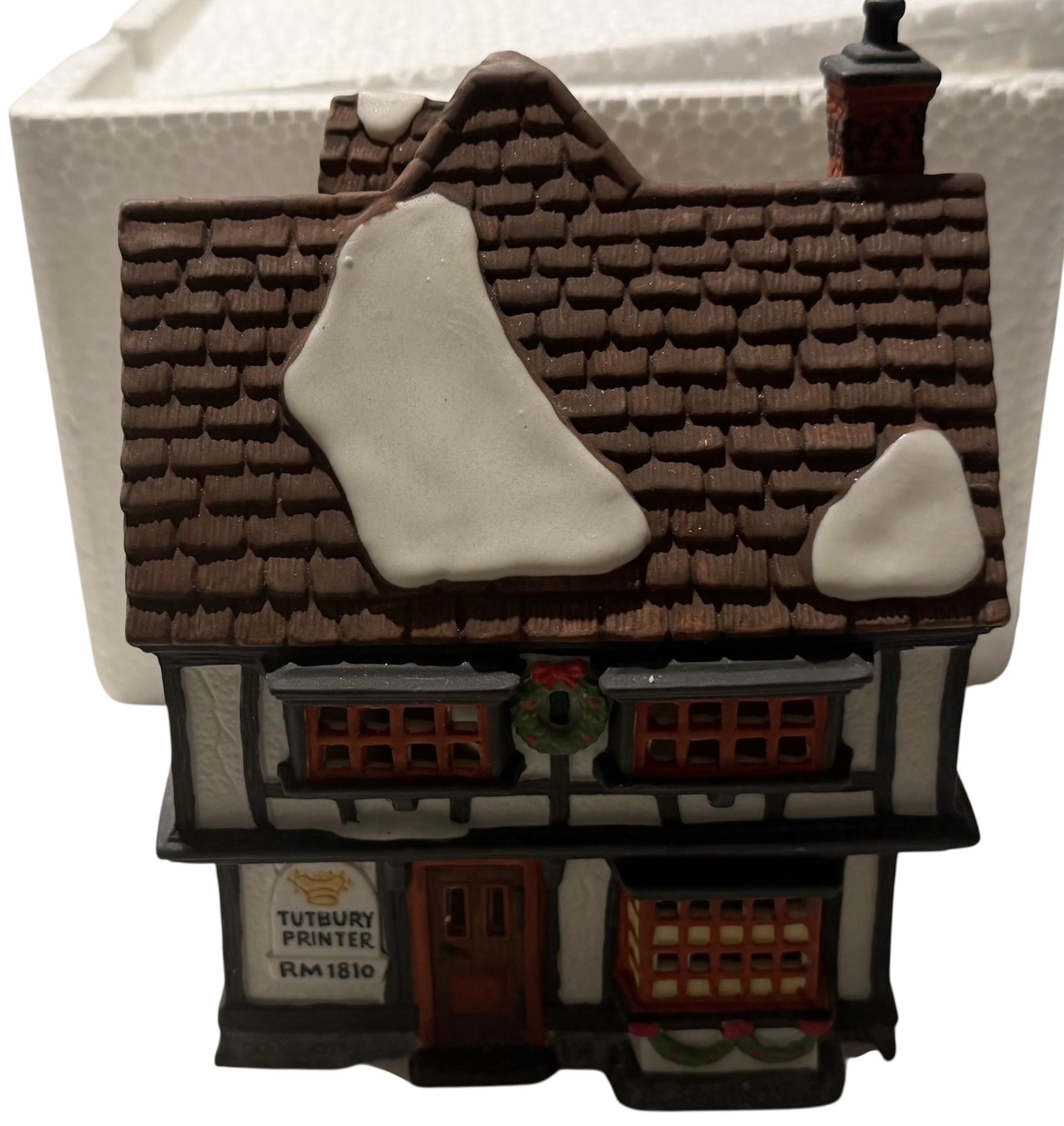 Department 56 Dickens Village Series - Tutbury Printer House 5568-9 Boxes No Light
