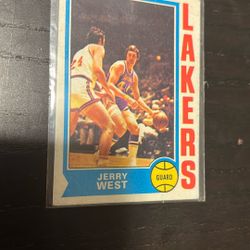 Jerry West Topps 1975 Card 