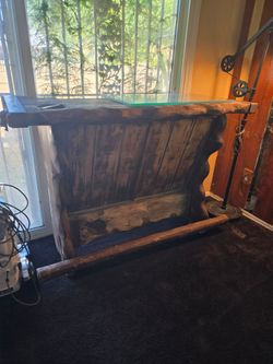 Vintage wooden bar