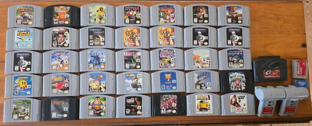 Nintendo 64 N64 Video Games Mario Kart, Banjo etc