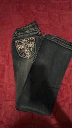 Bootcut rhinestone jeans