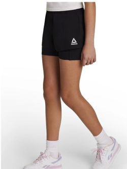 Reebok Girls Black Athletic Shorts all sizes available