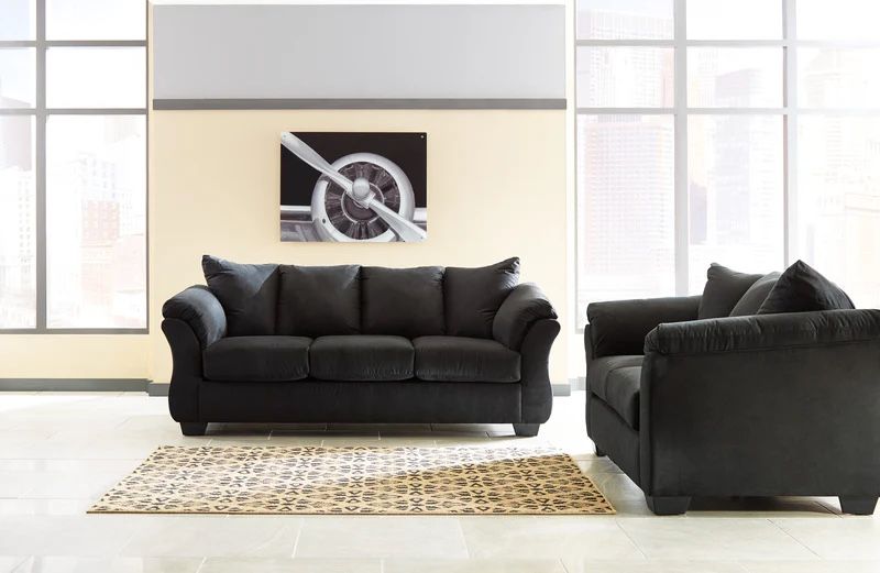 Darcy Black Sofa & Loveseat - Shop Now Pay Later - $39 Down