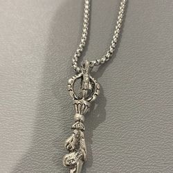 Stainless Steel necklace Traditional Buddha's musical instrument pendant necklace 1228