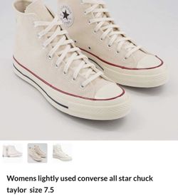 chuck taylor converse all stars size 7.5 womens high tops lightly used