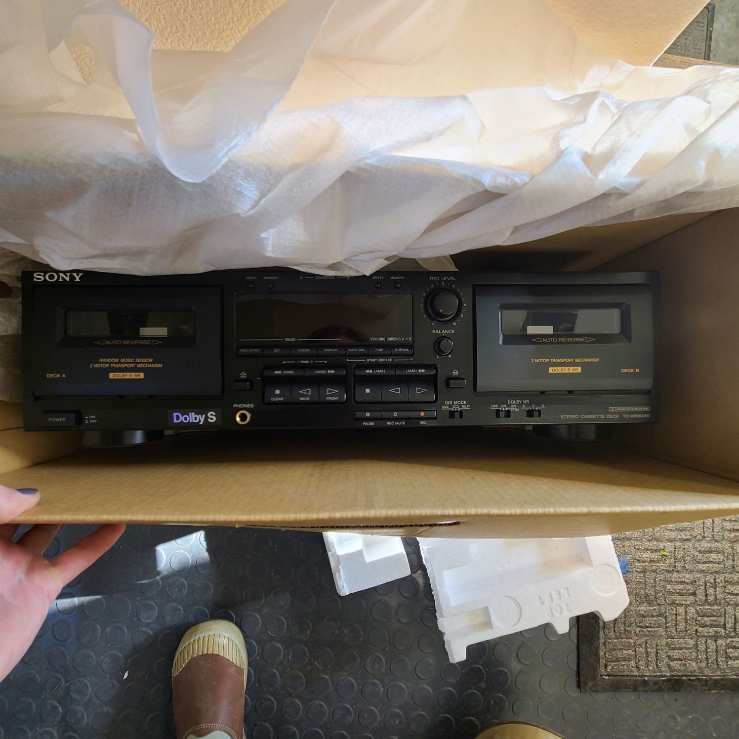 Sony double cassette player brand new