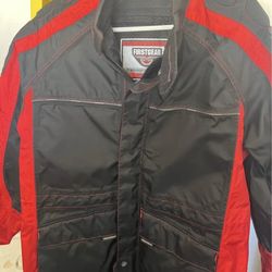 Men First Gear Motorcycle Padded Jacket Size Large 