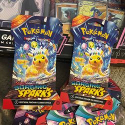 Pokémon TCG: Surging Sparks Sleeved Booster Packs Factory Sealed