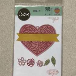 Sizzix 663623 Heart Tag Thinlits Die Set