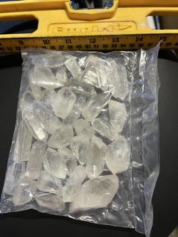1 Lb Natural Clear Quartz Crystal Points - Raw Rough White Quartz Stones, Made in Brazil