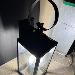 Progress Lighting Gibbes Black Wall Large 3 LED Light Mountable Lantern