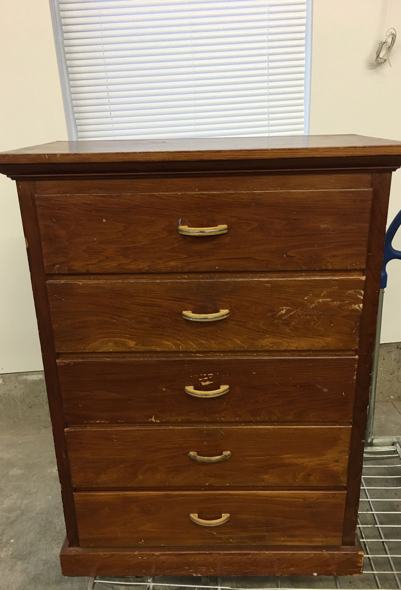 Old solid wood dresser $45
