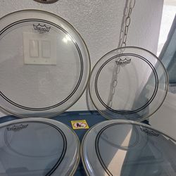 Remo Drum heads new Powerstroke 3 clear kit
