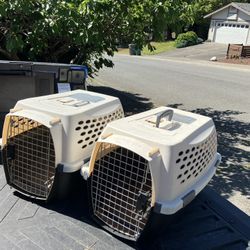 Small Dog Cat Rabbit Bunny Kennel Crate Carrier Like New 24" L by 14” W by 14” H  $25 Each 