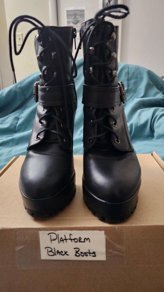 Black Platform Boots