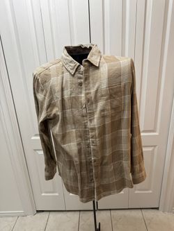 Men Woven Top/Shirt Cream Color size Medium 
