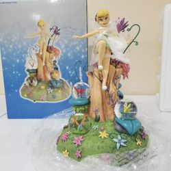 Disney Tinker Bell Among Fireflies Musical Snow Globe "You Can Fly"