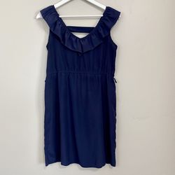 Rue21 Women’s Sleeveless Ruffle Mini Dress Navy Size Small