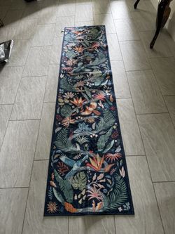Washable Tropical Bird Runner 2’x8’