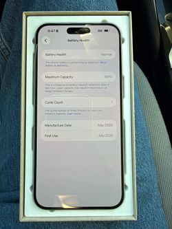Unused iPhone 15 Pro Max Unlocked
