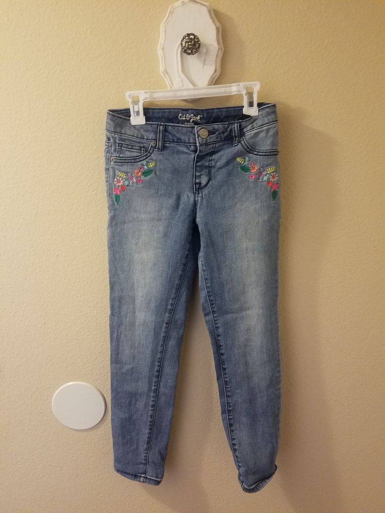 Girls 12 jeggings. Great condition. Super cute