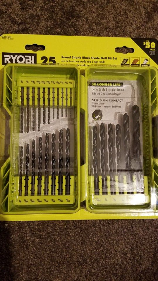 Ryobi Drill Bit Set 