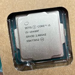 Intel i5 10400 F LGA 1200 with CPU cooler fan