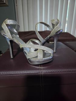 Silver shoes