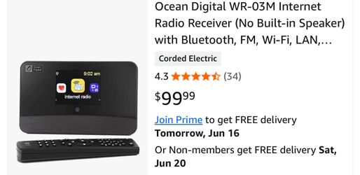 Ocean Digital WR-03M Internet Radio Receiver