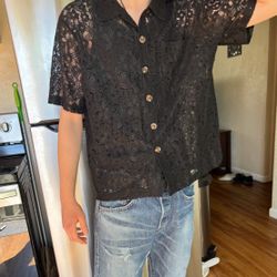 Mutimer  Button Lace Shirt 