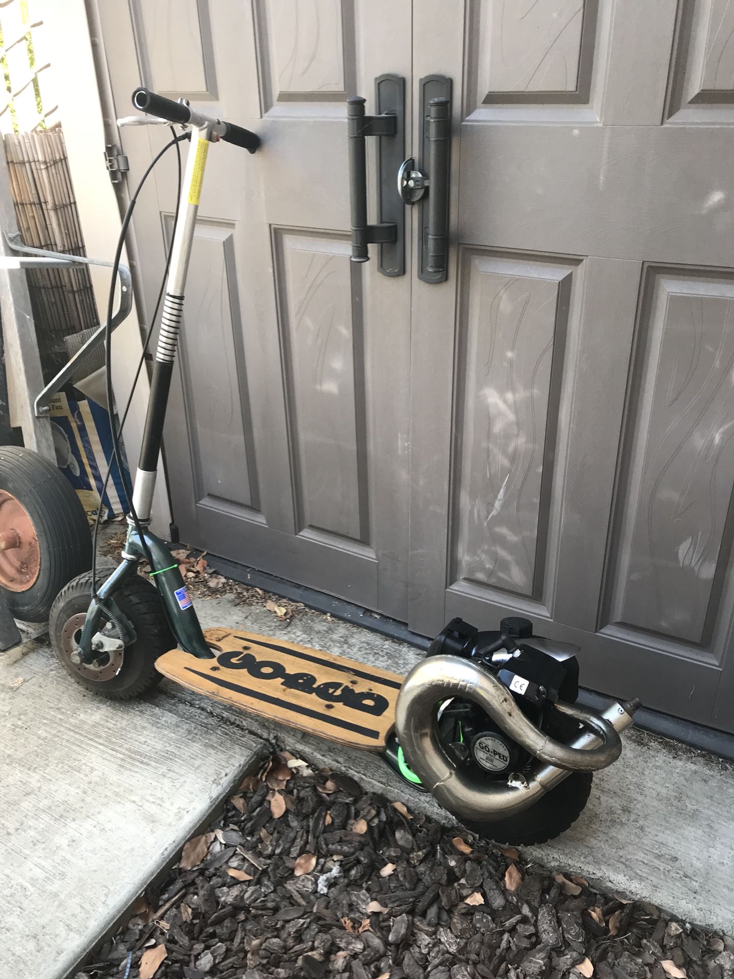 Goped Bigfoot with chrome JETPRO pipe & chrome MRI fender 30mph! for