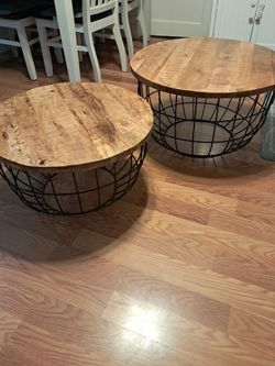 Nice wooven frame tables