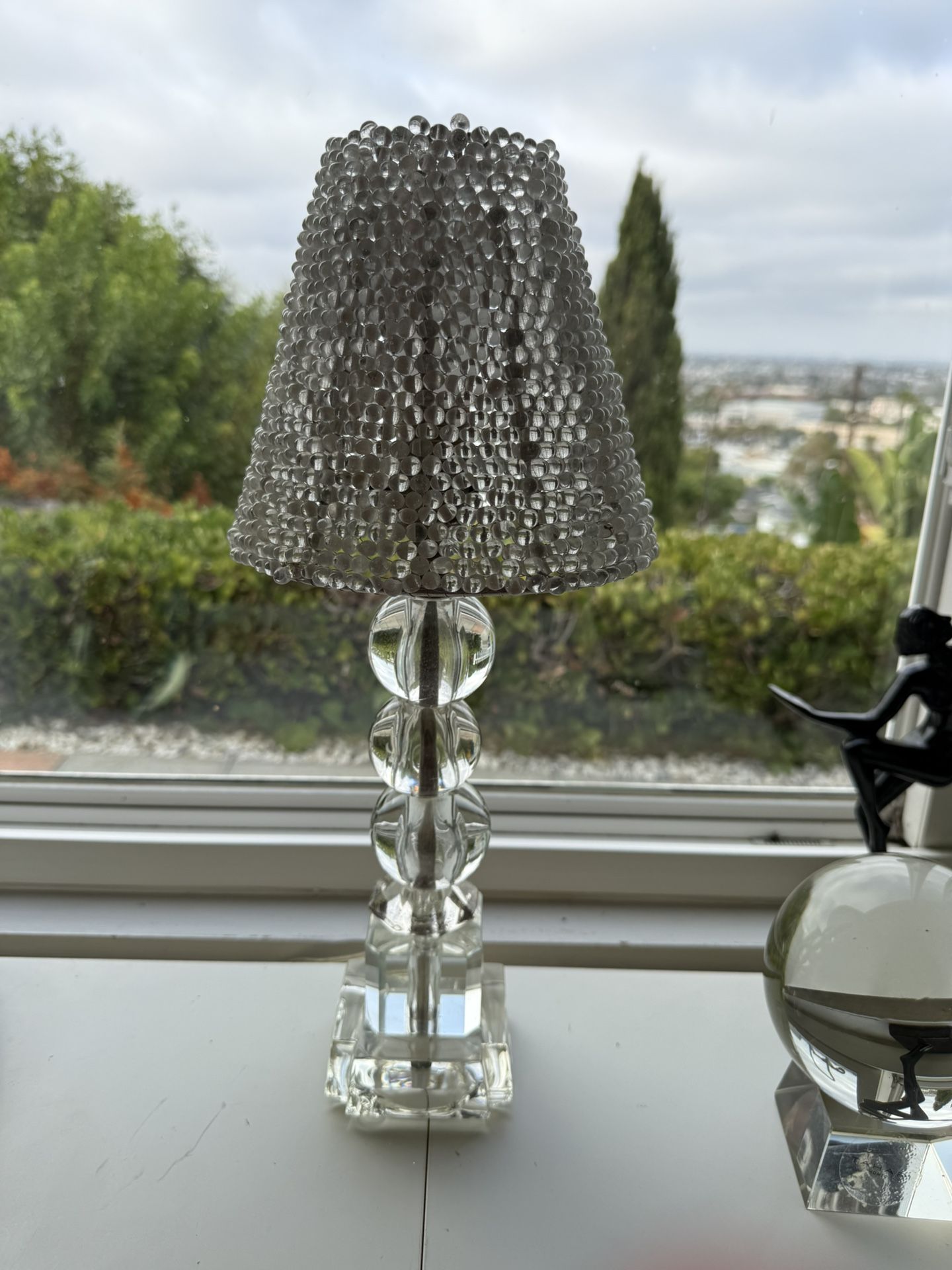 Vintage Glass Table Lamp