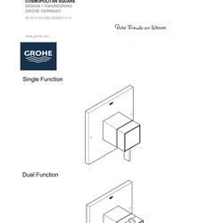 Grohe Universal Levers For Shower Valve, 2 Types