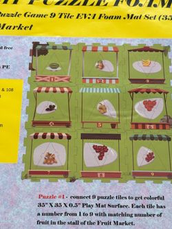 Play foam mats 12 months and older new